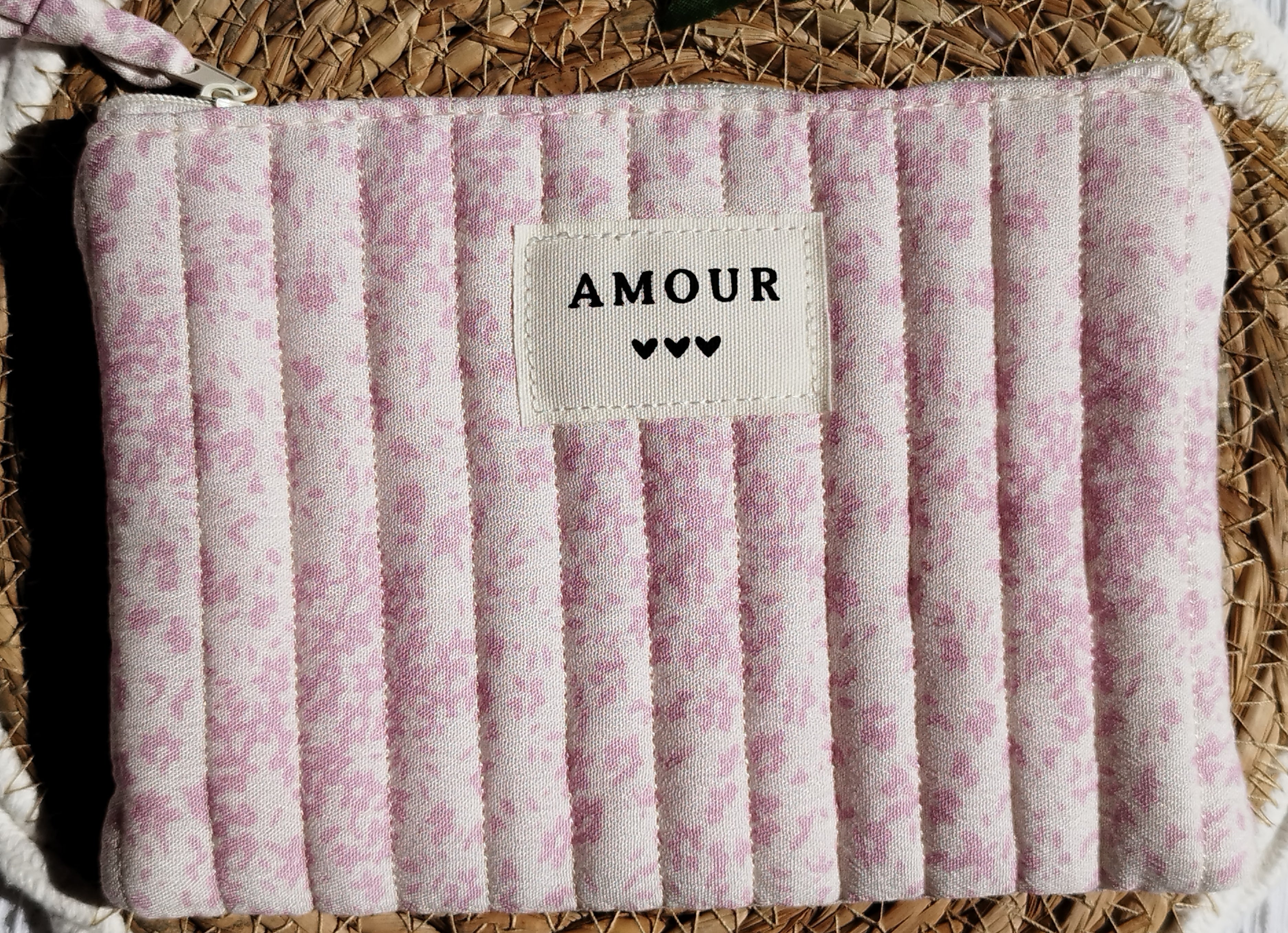 Pochette fleurie rose 💓